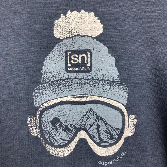【Men's S ネイビー系】 Supernatural | Sn ( スーパーナチュラル ) ゴー ジーニー ティー GOGEANIE TEE メリノウール ウェア トップス インナー シャツ ショートスリーブTシャツ クルーネック ウール z00059251