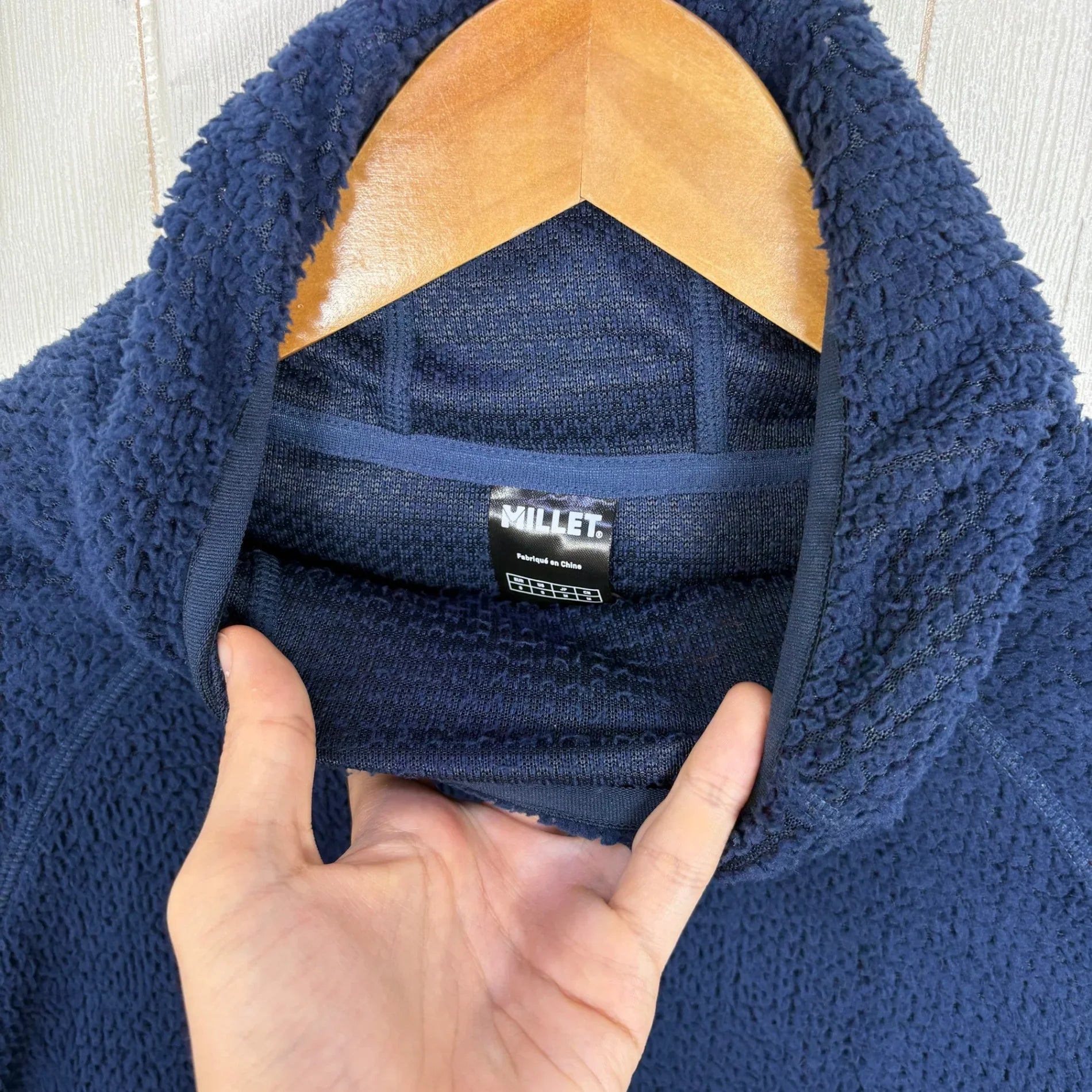 Men's M ネイビー系】 Millet ( ミレー ) スルー ウォーム フーディ
