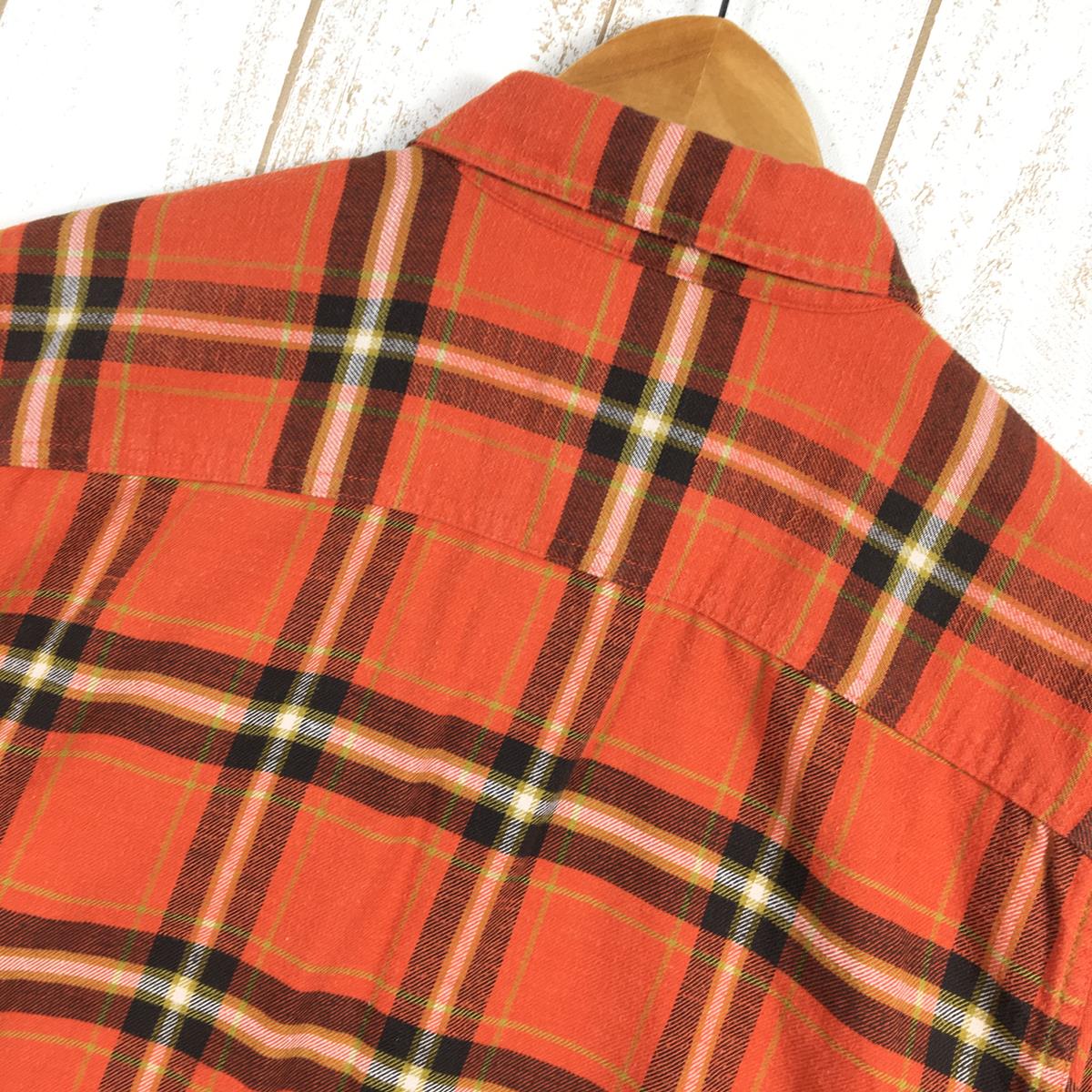 【Men's S オレンジ系】 Patagonia ( パタゴニア ) ロングスリーブ ライトウェイト フィヨルド フランネル シャツ Long Sleeve Lightweight Fjord Flannel Shirt 54020 International M