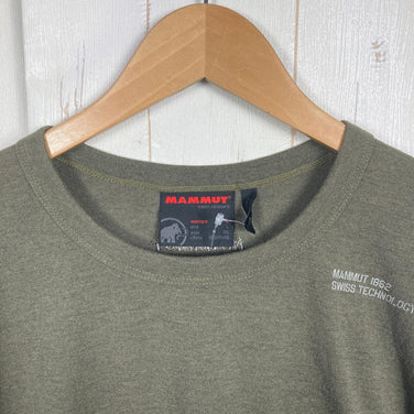 【Men's L グリーン系】 Mammut ( マムート ) MVS プリント T シャツ MVS Print T-Shirt ポリエステル ウェア トップス インナー シャツ ショートスリーブTシャツ クルーネック 化繊 z00053727  化繊 ショートスリ
