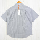 【Women's M グレー系】 Ridge Mountain Gear ( リッジマウンテンギア ) ベーシック ショートスリーブシャツ ストライプ Basic Short Sleeve Shirt Stripe Grey / White ポリエステル ウェア トッ-2