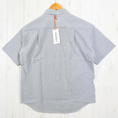 【Women's M グレー系】 Ridge Mountain Gear ( リッジマウンテンギア ) ベーシック ショートスリーブシャツ ストライプ Basic Short Sleeve Shirt Stripe Grey / White ポリエステル ウェア トッ