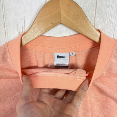 [Unisex S Pink] Bring DRYCOTTONY Long Sleeve T-shirt Polyester Wear Tops Inner Shirt Long Sleeve T-shirt Crew Neck Synthetic