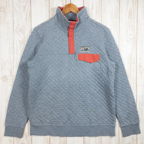 【Women's S グレー系】 Patagonia ( パタゴニア ) コットン キルト スナップ ティー プルオーバー Cotton Quilt Snap-T Pullover オーガニックコットン 25280 International Women's 希少色 - 【公式】2ndGEAR（セカンドギア）Webショップ【登山用品・アウトドア用品専門 買取販売店】