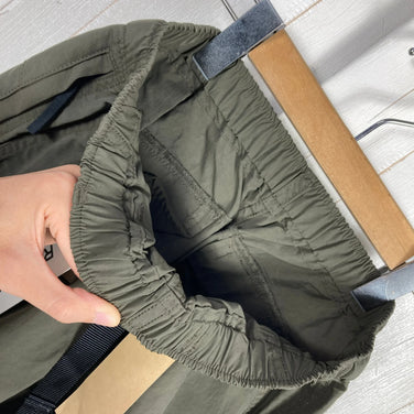 Ridge Mountain Gear 基础款徒步裤，男女通用 XXS 码，绿色。合成纤维长裤。亚洲男女通用。