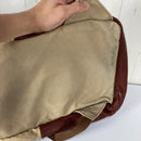 【Unisex OneSize ベージュ系】 2000s Kiva Designs ( キバデザイン ) コットンキャンバス × バイソンレザー デイパック Cotton Canvas Bison Leather Daypack 生産終了モデル 入手困難 バッグ ストレージ バッ-14