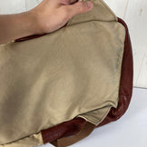 【Unisex OneSize ベージュ系】 2000s Kiva Designs ( キバデザイン ) コットンキャンバス × バイソンレザー デイパック Cotton Canvas Bison Leather Daypack 生産終了モデル 入手困難 バッグ ストレージ バッ