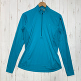 【Women's L ブルー系】 Haglofs ( ホグロフス ) パルス ツー ロングスリーブ ジップ ティー Puls II Long Sleeve Zip Tee ポリエステル ウェア トップス インナー シャツ ロングスリーブシャツ 化繊 z00059877