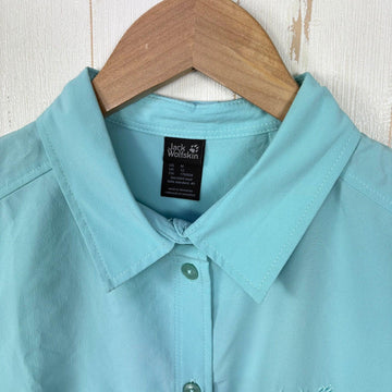 【Women's M ブルー系】 Jackwolfskin ( ジャックウルフスキン ) ソノーラ シャツ Sonora Shirt ポリエステル ウェア トップス インナー シャツ ショートスリーブシャツ 化繊 z00054716  化繊 ショートスリーブシャツ イ - 0