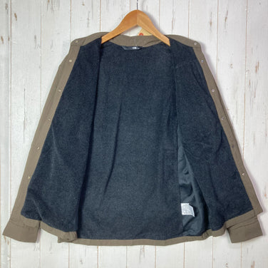 【Women's M Brown】 The North Face October Mid Shirt Active Fleece Softshell Nylon Wear Tops Outer Jacket Fleece z0005718