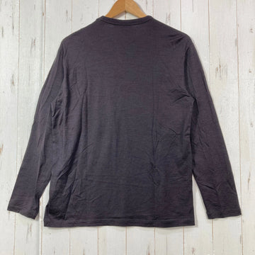 【Unisex M ブラック系】 Icebreaker ( アイスブレーカー ) メリノ 150 ロングスリーブ ポケット ティー Merino 150 Long Sleeve Pocket Tee メリノウール ウェア トップス インナー シャツ ロングスリーブTシ - 0