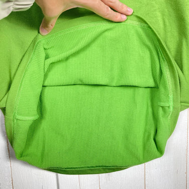 The North Face 男士中号绿色长袖 Dacron QD Crew 夹克（长袖）涤纶抓绒夹克（z00054264）