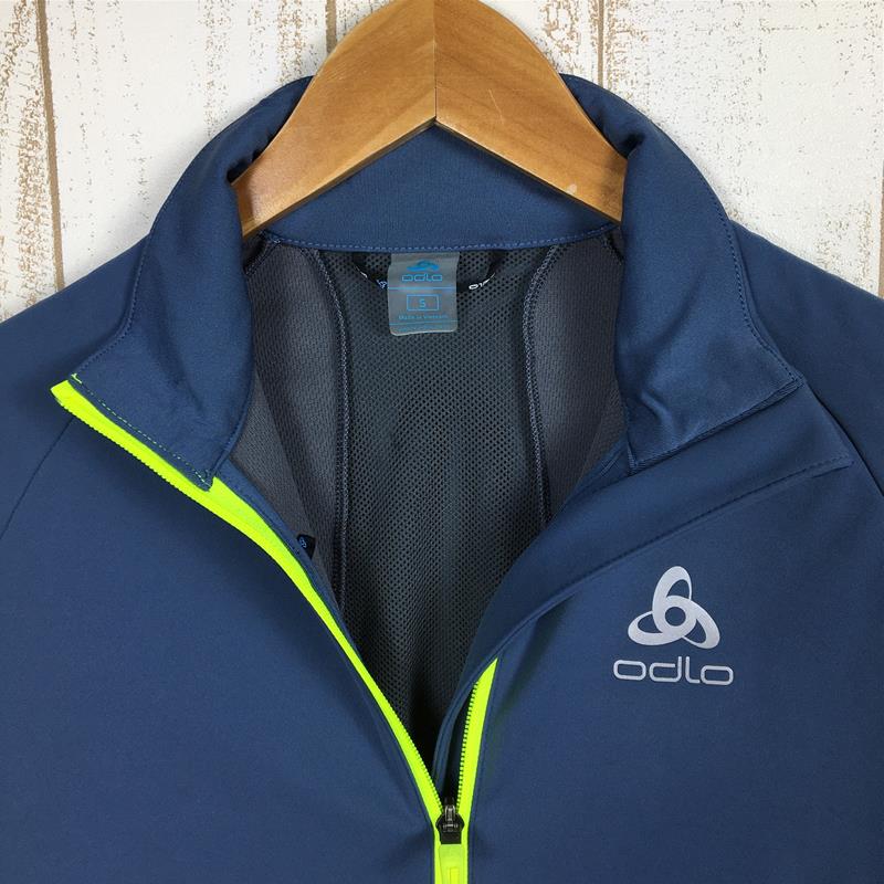 【Men's S ブルー系】 Odlo ( オドロ ) アイオロス エレメントジャケット Aeolus Element Jacket 防風 ソフトシェル 612432 International Men's  ソフトシェル アウター ジャケット トップス ウェア