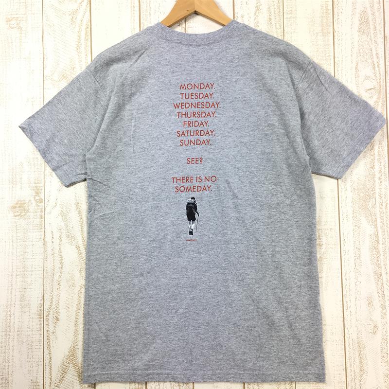 【Men's M グレー系】 There Is No Someday ハイカー Tシャツ International Men's  コットン ショートスリーブTシャツ クルーネック インナー シャツ トップス ウェア