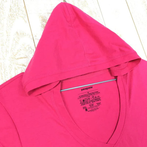 【Women's XS ピンク系】 Patagonia ( パタゴニア ) ショートスリーブ アフターサン フーディ Short-Sleeved After-Sun Hoody パーカー 53675 International Women's コットン フーディ イン - 【公式】2ndGEAR（セカンドギア）Webショップ【登山用品・アウトドア用品専門 買取販売店】