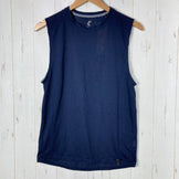 Men's Medium Navy Teton Bros Axio Lite Non Sleeve Wool Top, Tank Top, Sleeveless Shirt, z00054483