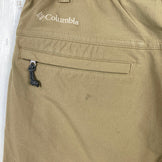 Columbia Men's Stretch Softshell Pants, Size Small, Beige. This item is a softshell nylon trousers (z00054305).