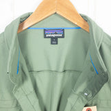 【男款小绿】2024 Patagonia 长袖自驾防晒衫 TNGR/地形绿 涤纶服装