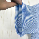 【Women's M ブルー系】 Ridge Mountain Gear ( リッジマウンテンギア ) ベーシック ショートスリーブ シャツ ストライプ Basic Short Sleeve Shirt Stripe  Blue × White z00055795 B-6