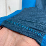 Montura Men's Stretch Color Hoody Jacket, Size Small, Blue. Polyester fleece outerwear jacket with Polartec Power Grid (z000).