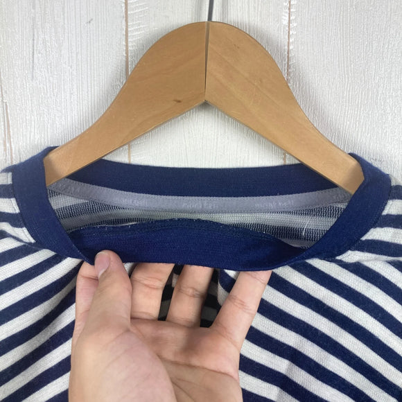 【Men's M ホワイト系】 Montbell ( モンベル ) メリノ ウール プラス ボーダー ロングスリーブ ティー Merino Wool Plus Border Long Sleeve T メリノウール ウェア トップス インナー シャツ ロングスリーブ