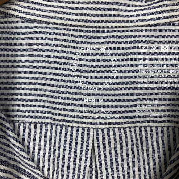 【Men's M グレー系】 Yamatomichi ( 山と道 ) メリノ ショートスリーブ シャツ Merino Short Sleeve Shirt ストライプ メリノウール100% 日本製 メリノウール ウェア トップス インナー シャツ ショートスリーブ