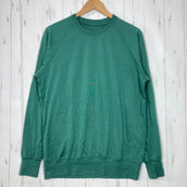 【Unisex M Green】 2023 Yamatomichi 100% Merino Pullover Green Merino Wool Wear Tops Inner Shirt Long Sleeve T-shirt Crew Neck Wool z