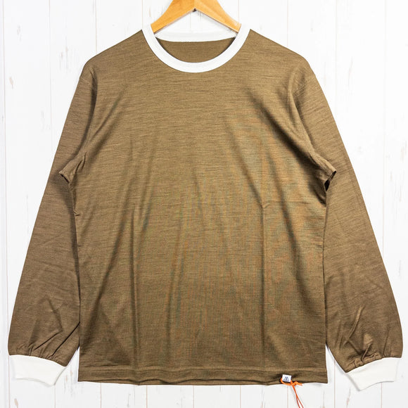 【Men's S ブラウン系】 Ridge Mountain Gear ( リッジマウンテンギア ) アンワインド メリノ ティー ロングスリーブ Unwind Merino Tee Long Sleeve Rustic Bronze メリノウール ウェア トップス - 【公式】2ndGEAR（セカンドギア）Webショップ【登山用品・アウトドア用品専門 買取販売店】