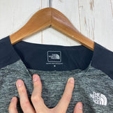 【Women's M グレー系】 The North Face ( ザ・ノースフェイス ) ロングスリーブハイブリッドフラッシュドライクルー L/S Hybrid FlashDry Crew ポリエステル ウェア トップス インナー シャツ ロングスリーブTシャツ ク