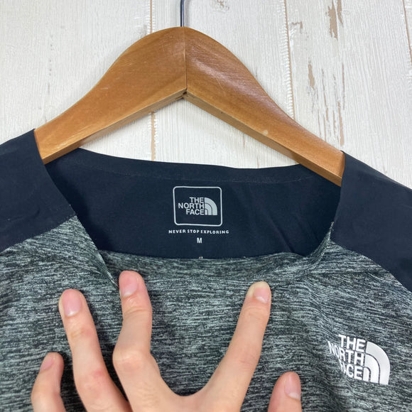 【Women's M グレー系】 The North Face ( ザ・ノースフェイス ) ロングスリーブハイブリッドフラッシュドライクルー L/S Hybrid FlashDry Crew ポリエステル ウェア トップス インナー シャツ ロングスリーブTシャツ ク