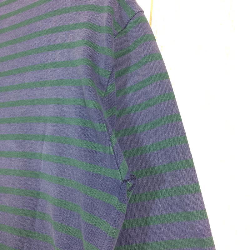 【UNISEX M】 セントジェームス ウェッソン バスクシャツ ブルー×グリーン ブルー系