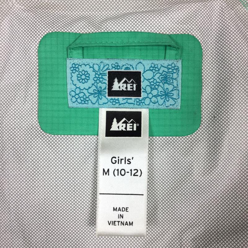 【GIRL's M】 アールイーアイ ガールズ レインジャケット 2.5L 防水透湿 REI 14395 グリーン系