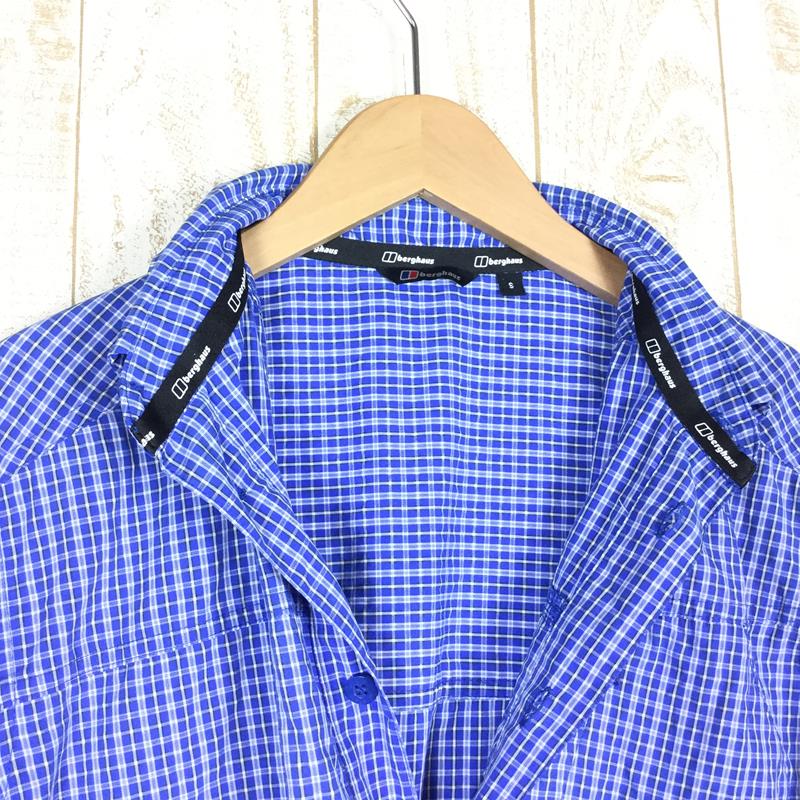 【MEN's S】 バーグハウス ローレンス ショートスリーブ シャツ Lawrence Short Sleeve Shirt BERGHAUS 420351 ブルー系