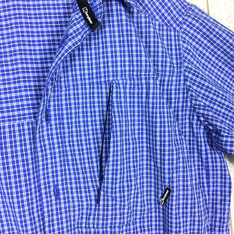 【MEN's S】 バーグハウス ローレンス ショートスリーブ シャツ Lawrence Short Sleeve Shirt BERGHAUS 420351 ブルー系
