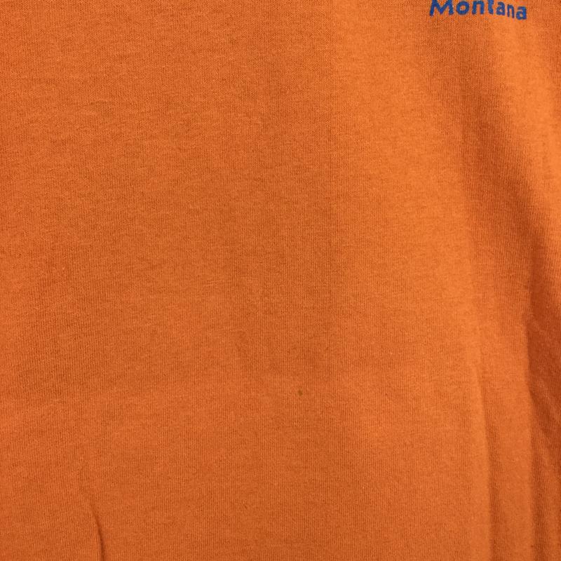 【MEN's M】 パイプストーンマウンテニアリング Pipestone Mountaineering カラビナ Tシャツ 希少なアウトドアTシャツ オレンジ系