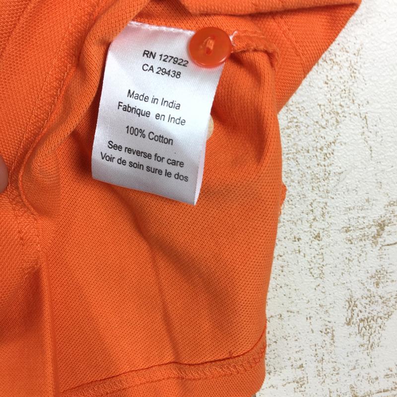 【MEN's S】 マウンテンカーキ バイソン ポロシャツ BISON POLO SHIRTS 希少モデル MOUNTAIN KHAKI CANTALOUPE オレンジ系