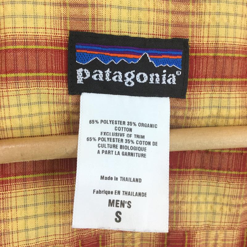 【MEN's S】 パタゴニア ショートスリーブ パッカーウェア シャツ SHORT SLEEVED PUCKERWARE SHIRTS 希少モデル 希少色 PATAGONIA 29998 オレンジ系