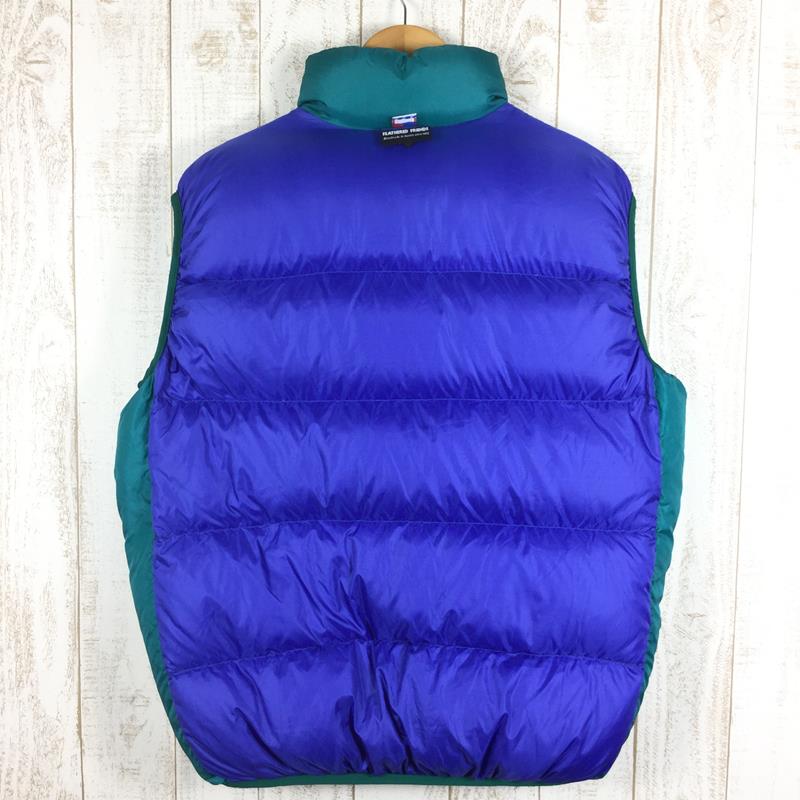 【MEN's L】 フェザードフレンズ 90s ヘリオス ベスト HELIOS VEST コバルト×エメラルド ダウン FEATHERED FRIENDS コバルト×エメラルド ブルー系