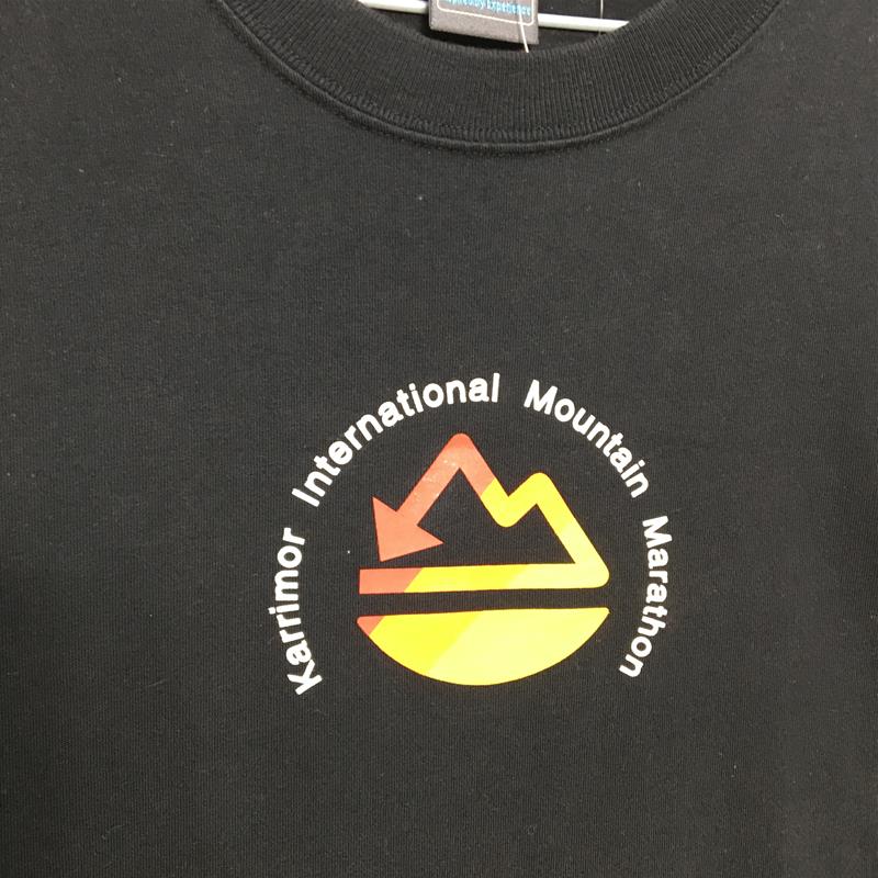 【MEN's L】 カリマー KIMM KARRIMOR INTERNATIONAL MOUNTAIN MARATHON Tシャツ OMMの前身 入手困難 KARRIMOR ブラック系