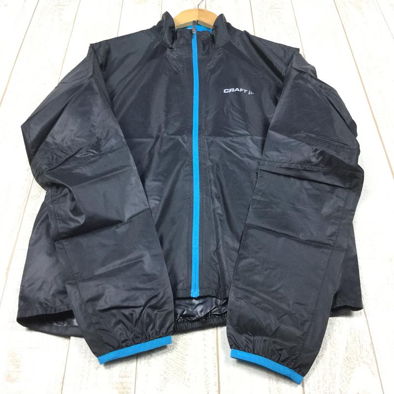 【MEN's M】 クラフト パフォーマンス ラン フェザーライト ジャケット PR FEATHERLIGHT JACKET ウィンドシェル CRAFT 1900639 9330 BLACK / FLAME ブラック系