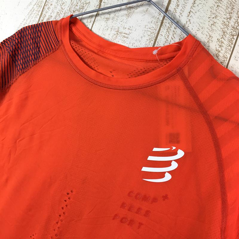 【MEN's M】 コンプレスポーツ レーシング ショートスリーブ Tシャツ RACING SHORT SLEEVE T-SHIRT COMPRESSPORT オレンジ系