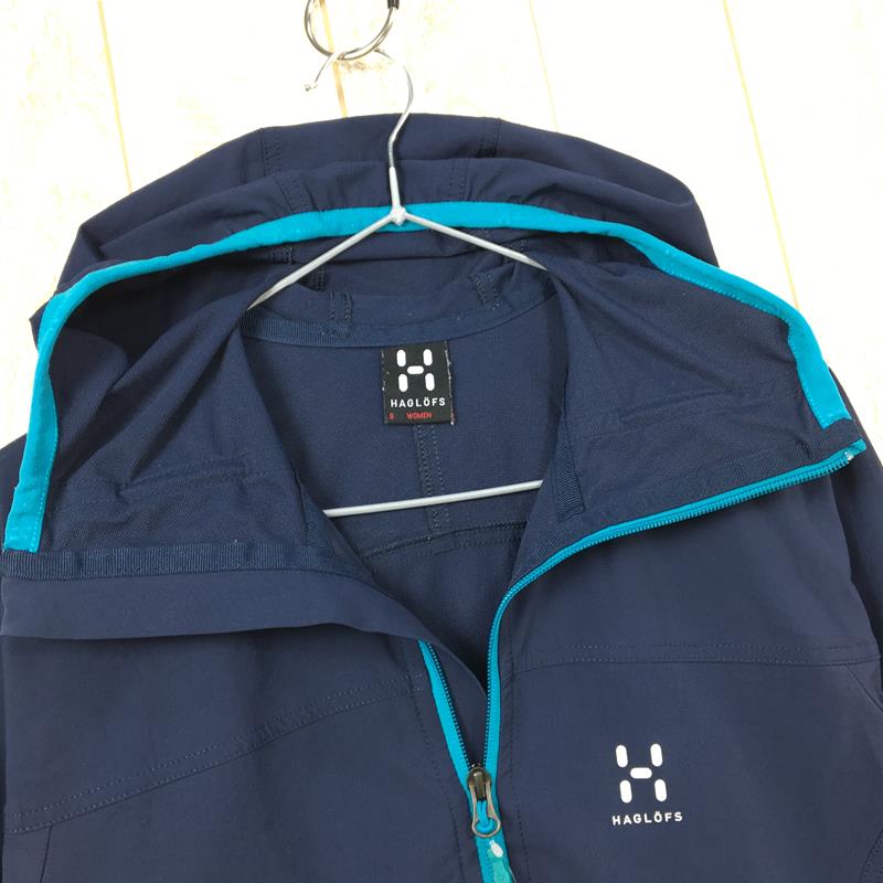 【WOMEN's S】 ホグロフス ボア Q フード BOA Q HOOD ソフトシェル フーディ ジャケット HAGLOFS 601196 ネイビー系