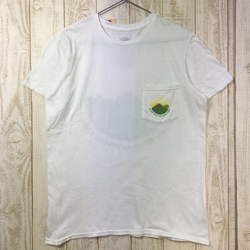 【MEN's M】 パークスプロジェクト PARKSPROJECT グランドティートン ナショナルパーク ポケット Tシャツ 生産終了モデル 入手困難 ホワイト系
