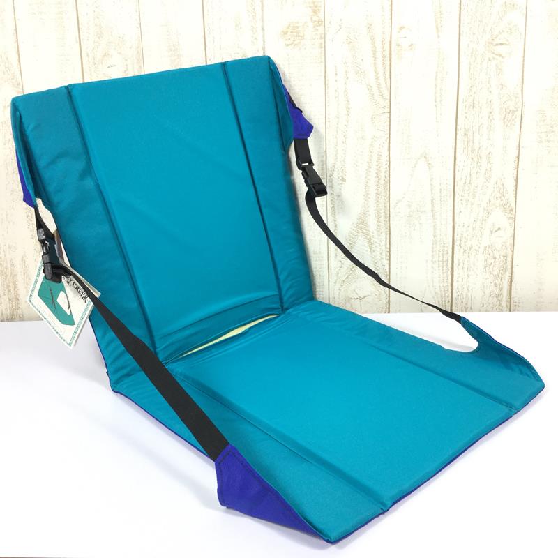 クレイジークリーク 90s レギュラー チェア グラウンドチェア 座椅子 Jリーグ 別注カラー 旧ロゴ 旧タグ 希少色 ACE角バックル CRAZY CREEK BLUE / TEAL ブルー系