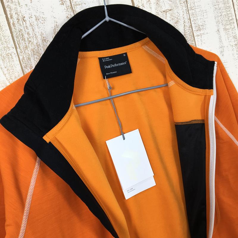 [MEN's M] Peak Performance Heli Mid Jacket Heli Mid Jacket Wool Mix Stretch  Fleece PEAK PERFORMANCE G31027026 Orange