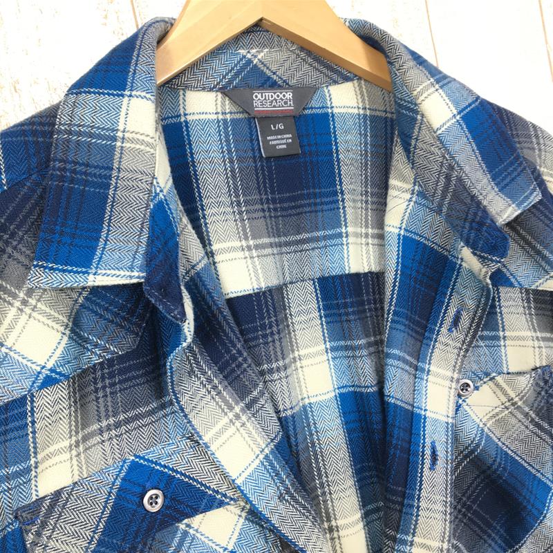 【MEN's L】 アウトドアリサーチ フィードバック フランネル シャツ Feedback Flannel Shirt ネルシャツ OUTDOOR RESEARCH 242862 ブルー系