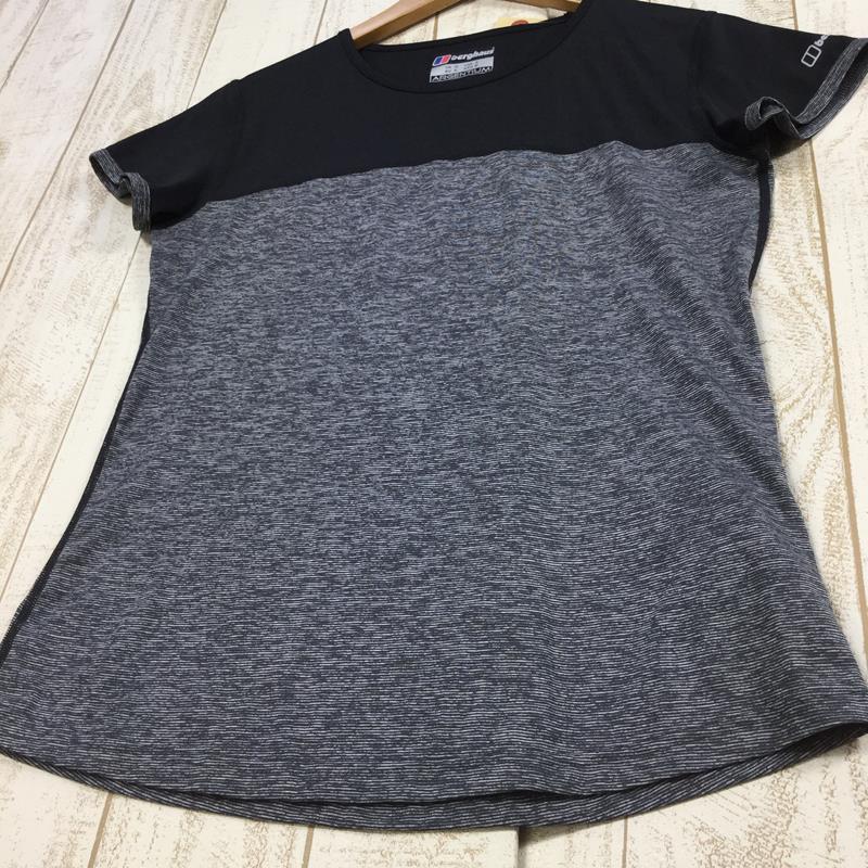 【WOMEN's 10】 バーグハウス ボイジャー テック ティー ベースクルー ショートスリーブ VOYAGER TECH TEE BASE  CREW SS Tシャツ BERGHAUS 22188 グレー系