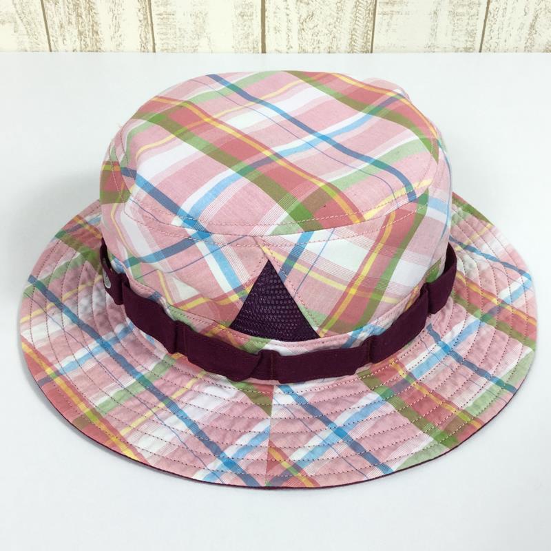 【UNISEX L】 マーモット チェック メッシュ ウィンドウ ハット Check Mesh Window Hat MARMOT MJH-S4238 ピンク系