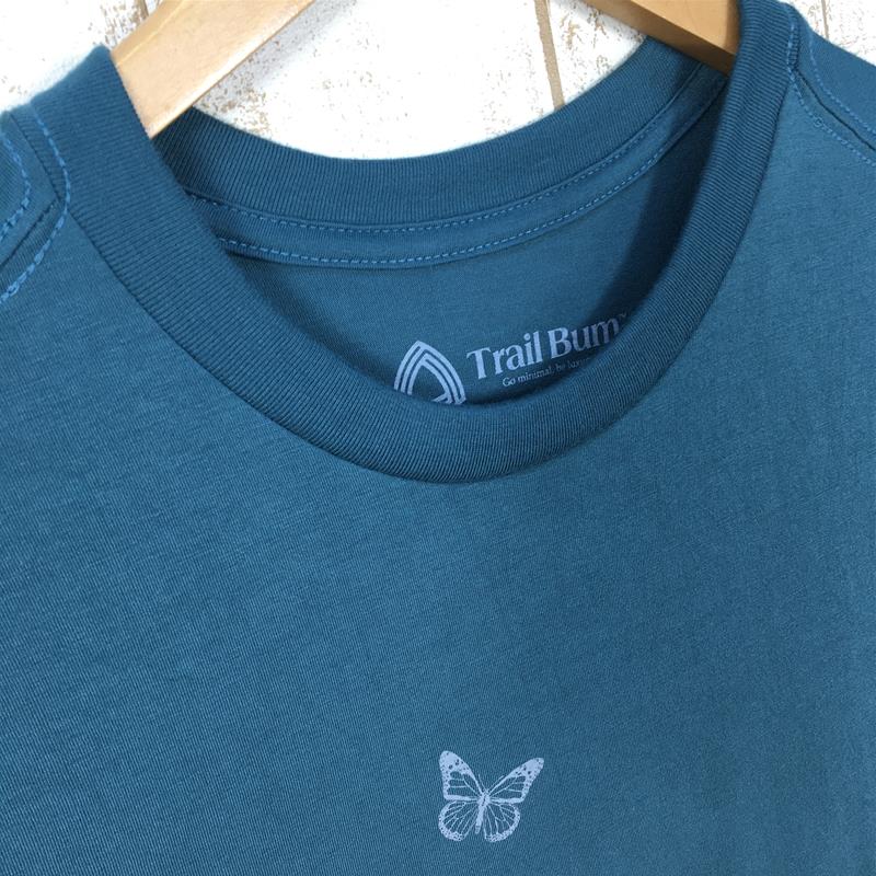 【UNISEX S】 トレイルバム COOLMAX PRINT T-Shirts MONARCH Tシャツ TRAIL BUM 19SSTB040008 BLUE JADE グリーン系