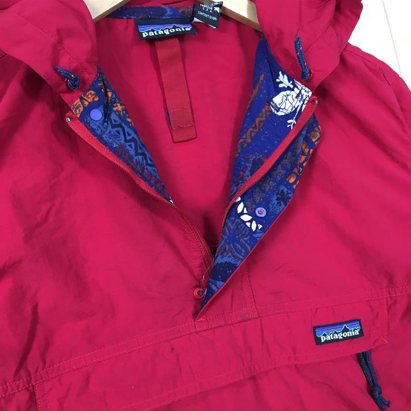 【KID's 8】 パタゴニア 1996 キッズ バギーズ ジャケット K Baggies Jacket プルオーバー フーディ PATAGONIA 64251 レッド系